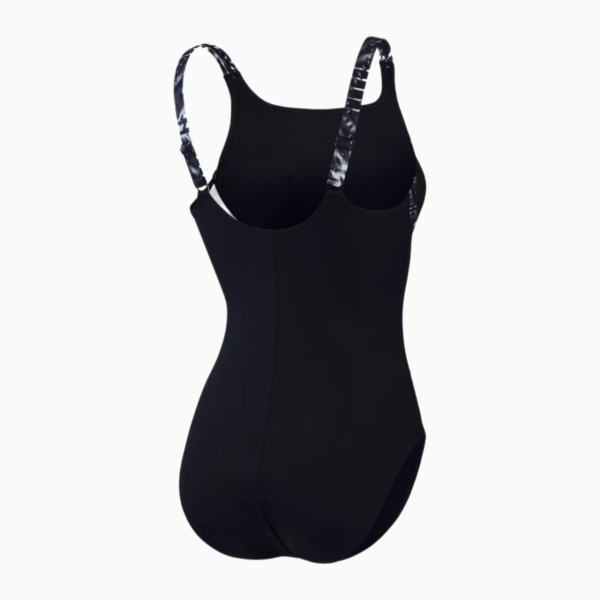 Купальник Speedo Shaping Printed Splice (Женский; 34 (46); Черный)